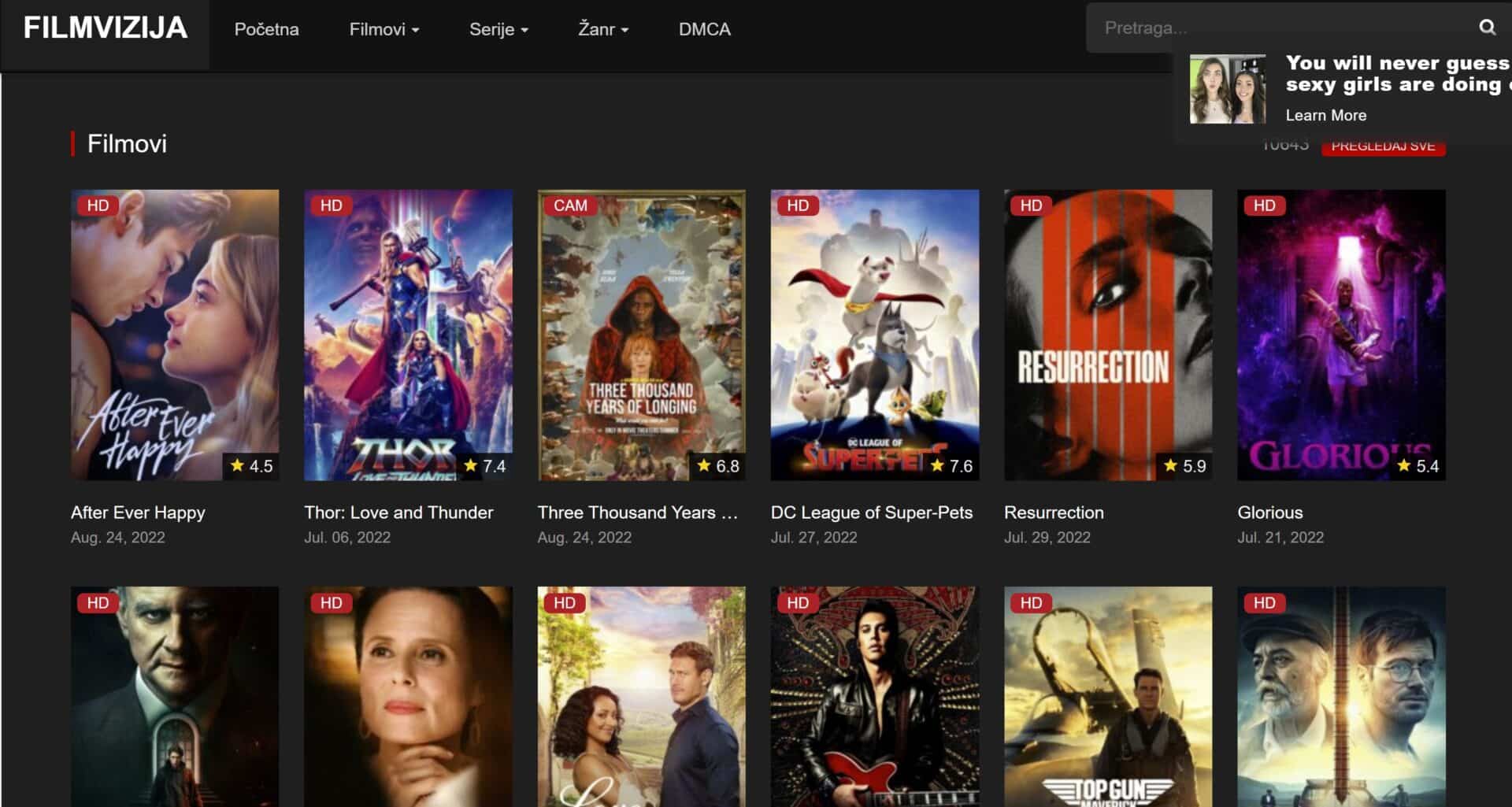 Filmovizija recenzija Gledalica